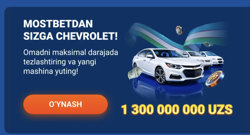 mostbet bonus uzb