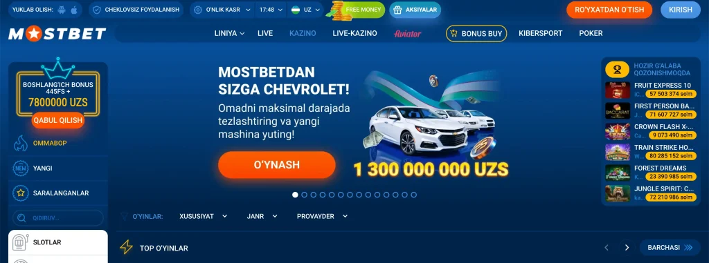mostbet uz