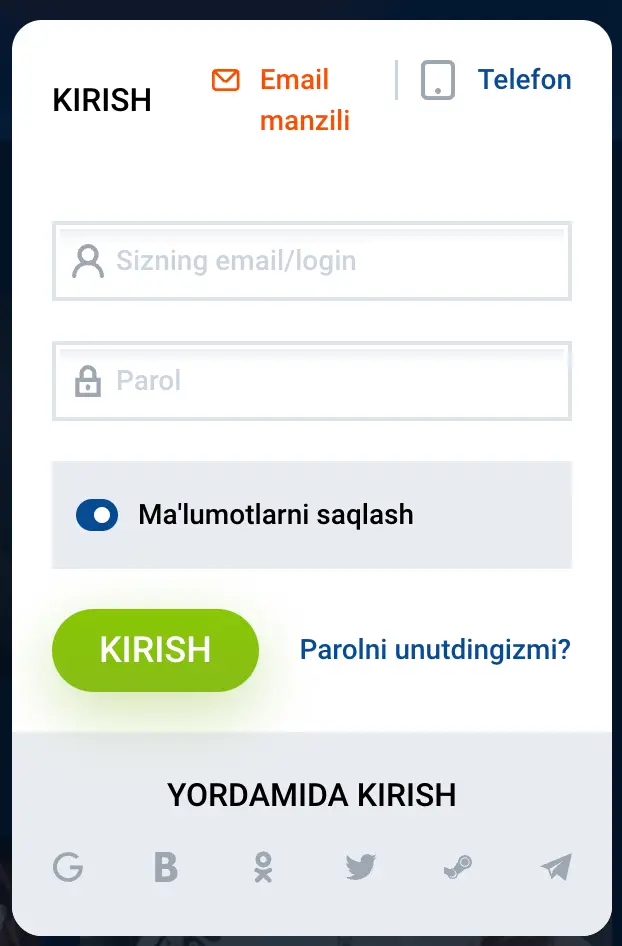 mostbet uz kirish
